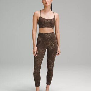 Lululemon Align High Rise Pant Legging 25” Lined Truleopard Brown Multi Leopard